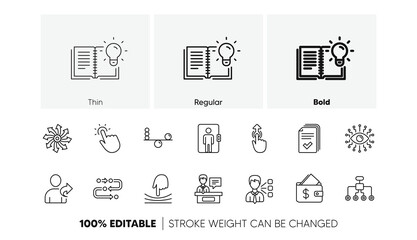 Aufkleber - Timeline path, Cash wallet. Artificial intelligence, Balance and Refer friend line icons. Linear icon set. Line icons set. Vector