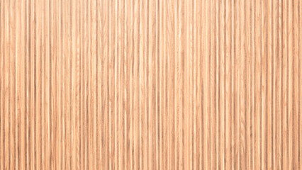 Poster - A wooden background with brown stripes. The stripes are thin and evenly spaced, wooden texture background