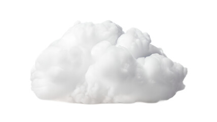 Wall Mural - white fluffy cloud isolated on transparent png background