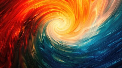 Poster - vibrant swirling colors creating a dynamic and energetic abstract background.