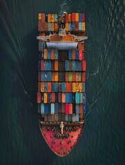 Wall Mural - Container Ship at Sea