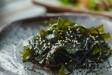 Poster - Salted Korean seaweed on plate