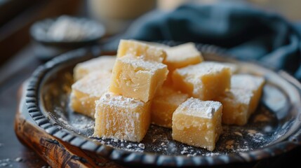 Canvas Print - Sugar cubes on a table