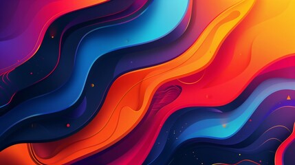 Poster - A dynamic, abstract background with bold shapes and vibrant colors that captivate and inspire.