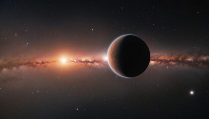 Wall Mural - Exploring a Red Planet in the Vast Cosmos
