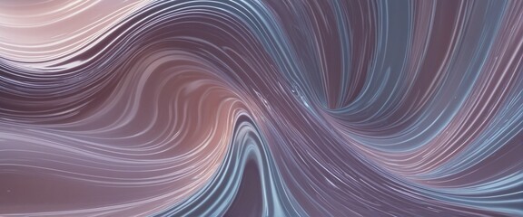 Wall Mural - futuristic metallic poster design with glistering fluid shapes and a wavy layout
