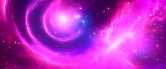 Wall Mural - amazingly colorful galaxy in outer space with swirling sparkling stars glowing nebulae in shades of 