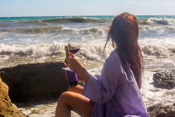 Poster - Girl by the sea