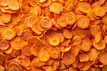 Background of carrot chips