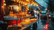 © FATNA - food truck in city festival , selective focus