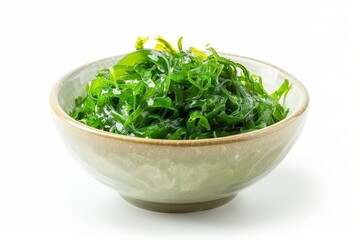 Wall Mural - Wakame salad in white bowl