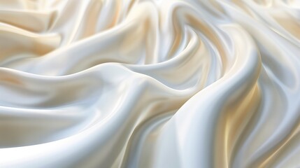 Poster - Elegant 3D abstract background with graceful curves and opulent finishes, perfect for luxury designs.