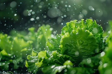 Sticker - Watered lettuce plants