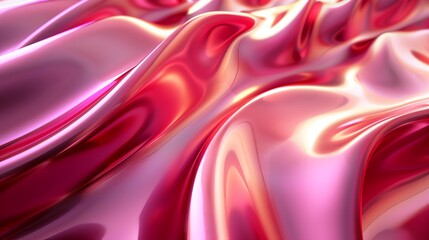 Poster - Elegant 3D abstract background with soft curves and luxurious finishes; adds sophistication to any project.