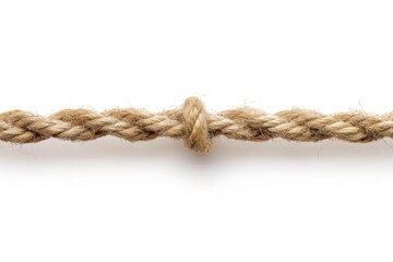 Poster - Close-up shot of a rope with a knot, suitable for use in outdoor or adventure themed projects