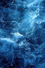Poster - A close-up view of ocean waves, suitable for use in travel or nature-related projects