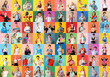 © Pixel-Shot - Collage of many schoolchildren on color background