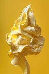 Poster - A close-up shot of a delicious-looking whipped ice cream cone