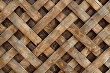 Poster - A close-up shot of a wooden wall with intricate textures and patterns