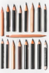 Aufkleber - A collection of pencils arranged side by side
