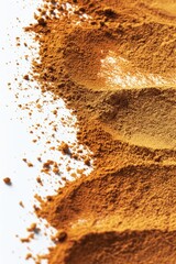 Poster - A compact mound of sand sits atop a clean and minimalist white surface