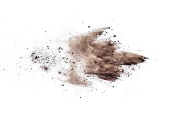 Poster - A cloud of dust on a white background