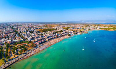 Wall Mural - Didim city beach aerial panoramic view in Turkey