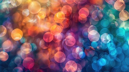 Poster - A close-up view of multiple lights with blurred background