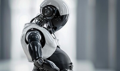 Poster - Pregnant Robot. Generative ai