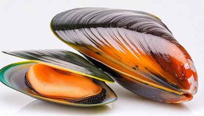 Wall Mural - exploring the natural beauty of a mussel in a realistic photo isolated on transparent background