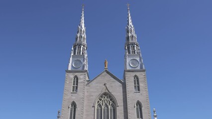 Wall Mural - Notre Dame cathedral in Ottawa Canada - Canada travel photography