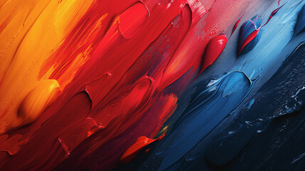 Poster - Abstract background texture with vivid brushstrokes, dynamic colors, high-resolution, artistic and bold, expressive design
