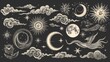 © Nicholas - Beautiful celestial illustrations featuring moons, stars, clouds, and mystical creatures, highlighting the enchanting aspects of the night sky and dreamlike atmospheres.
