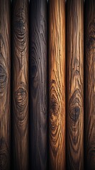 Wall Mural - a series of wood panels with a few other wood pieces.