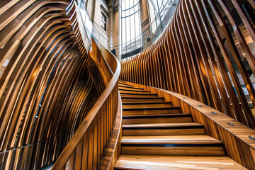 Poster - inside of an building Grand staircase