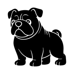 Wall Mural - bulldog vector icon