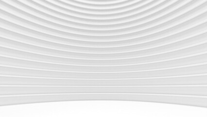 Poster - Abstract background white arch structure,curved structure,3d rendering