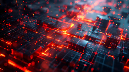 Poster - abstract background technology wallpaper tech backdrop 