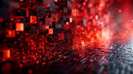 Poster - abstract background technology wallpaper tech backdrop 