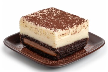 Poster - Delicious layered chocolate and cream dessert