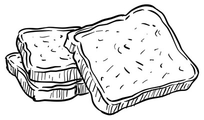 bread handdrawn illustration