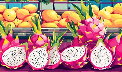 Wall Mural - Natural fresh fruit for health