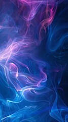 Wall Mural - Unique Fantasy Vibrant Ethereal Colorful Background with Purple and Blue Gradient Dreamy Smoke, Shining Divine Light, Halloween, Christmas, Symbol of Human Faith, Jesus, Christianity, Hope, New Year, 