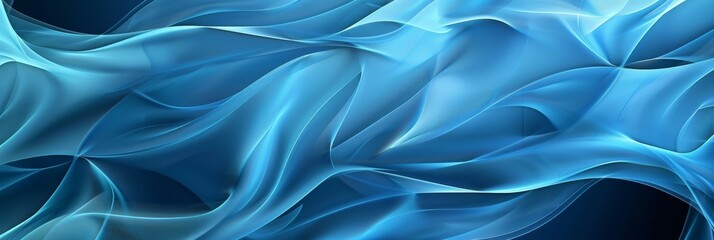 Poster - Abstract Blue Swirling Background