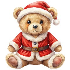 teddy bear in christmas, generative ai