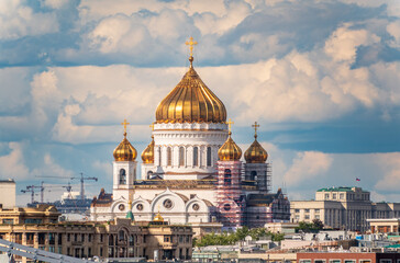 Wall Mural - Cathedral of Christ the Saviour in Moscow, Russia