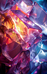 Poster - Abstract crystal texture light background