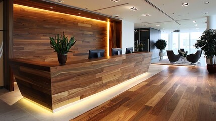 Wall Mural - Elegant and Modern Office Building Interior Design