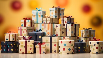 Sticker - christmas boxes