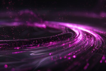 Wall Mural - enchanting pink and purple digital abstract light swirls